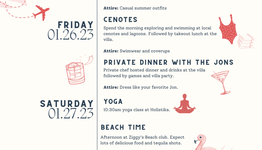 Tulum Bachelorette Party Itinerary | taverna travels | DastaanTours